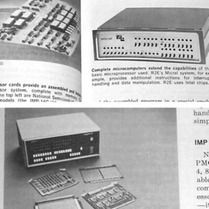 1974 Early Microcomputers R2E Micral N Scelbi 8H IMP-16 Intel MCS-4 Intellec 8 - Zdjęcie 1 z 7