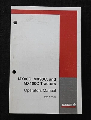 1998-2002 GENUINE CASE IH MX80C MX90C MX100C TRACTOR OPERATORS MANUAL NICE - Image 1 of 4