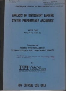 FAA R&D Instrument Landing System Performance April 1965 exFAA 062918DBE2 - Picture 1 of 1