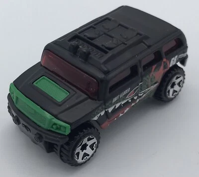 Hot Wheels 2003 negro verde líder de unidad 68 Stunt Team Rockster Hummer 1:64 raro Foto 1 de 4