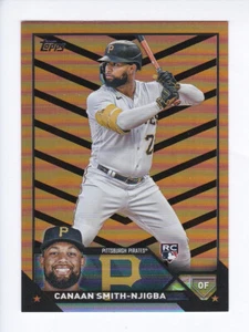 2023 Topps Update Series #US187 CANAAN SMITH-NJIGBA RC Rookie ORANGE & BLACK - Picture 1 of 3