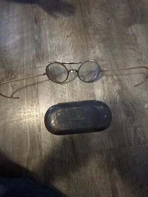 Gafas de seguridad vintage años 30’s-1940’s con estuche-steampunk-moto Foto 1 de 2