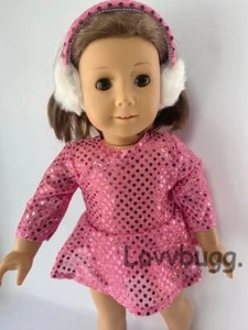 Pink Sequins Ice Skating Dress for American Girl 18" Doll Clothes FREESHIP ADDS! - Picture 1 of 12