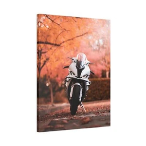 BMW Inspired S1000RR High Resolution Museum Quality Vertical Canvas Print #048 - Picture 1 of 10