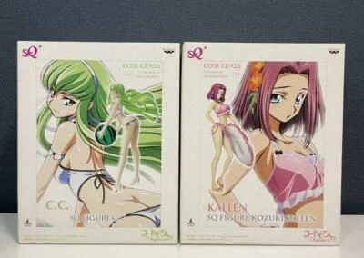 Code Geass Lelouch of the Rebellion SQ Figure C.C. & Kallen Set of 2 Banpresto - Image 1 of 2
