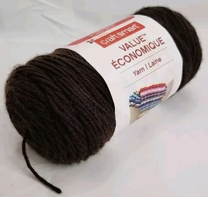 New Skein Craft Smart Yarn Dark Chocolate Brown 354 yds 7 oz 100% Acrylic VS127 - Picture 1 of 10