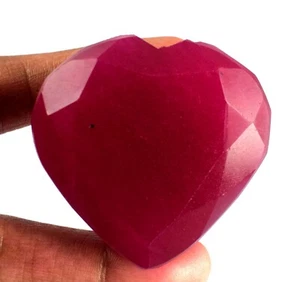 331,25 ct natürlicher afrikanischer roter Rubin 44 x 43 mm Herz Edelstein Anlagequalität - Bild 1 von 9