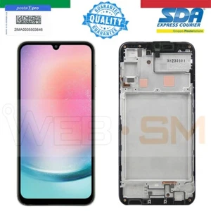LCD SCHERMO DISPLAY TFT TOUCH SCREEN CON FRAME PER SAMSUNG GALAXY A24 4G A245F - Imagen 1 de 1
