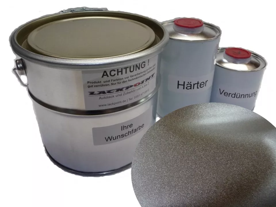 1 Liter Set 2K Autolack Dunkel Braun Metallic Matt kein Klarlack Tuning Lack ! - Bild 1 von 1