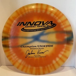 INNOVA PFN PAT# CHAMPION JULIANA KORVER 5X VALKYRIE DISTANCE DRIVER 175 G - Picture 1 of 8