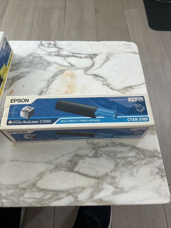 Cartucho de tóner cian original OEM Epson AcuLaser CX11N C1100 (C13S050189) NUEVO. Foto 1 de 1