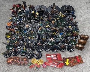 WIZKIDS Miniatures LOT OF 80 Figures + Chests Extras Magic Dungeons & Dragons - Picture 1 of 11