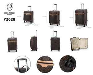 Gulia Pieralli exclusiv 3er Set Reise Koffer Kunstleder monogram Avant 360 Räder - Bild 1 von 7