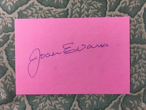 Joan Evans - No Name on the Bullet - Columna Sur - The Outcast - Autógrafo 1991 - Imagen 1 de 2