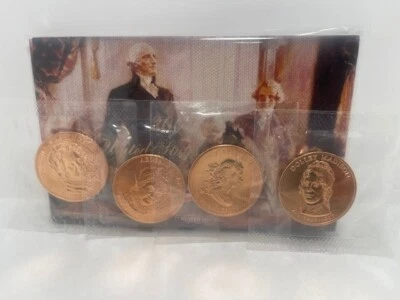 2007 US Mint Presidential $1 Coin Proof Set in OGP plus 4  Spouse Bronze Coins - Image 1 of 4