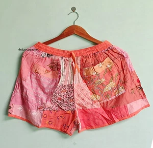 Comfy Unisex Winter Summer Shorts Patchwork Shorts Pink short for yoga - Picture 1 of 10