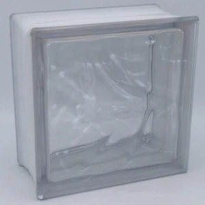 Design Glasbaustein Wolke Klar 19x19x10cm - 4 Stück - Bild 1 von 5
