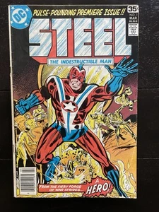 STEEL: THE INDESTRUCTIBLE MAN #1. DC Bronze Age. Key. Ships Free. Rare. Key - Picture 1 of 12