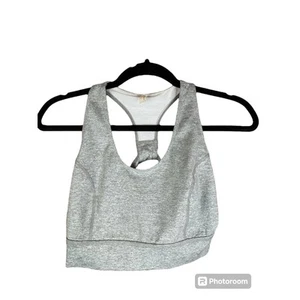 Free People Movement Grey Sports Bra Light Synergy Yoga Crop Top Size Small - Picture 1 of 7