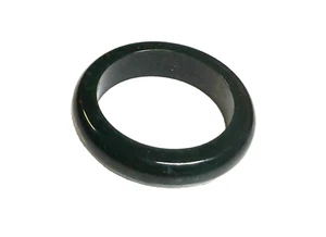 Ring Agate Natural Stone Dark Green Gemstone 3.70g Size U1/2 - Picture 1 of 5