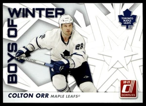 2010-11 Donruss Boys of Winter Colton Orr Toronto Maple Leafs #43 - Picture 1 of 2