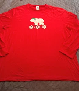 Mad Dog Concepts Gr. XXL Damen Lng Slv T-Shirt Urlaub Eisbär rot Neu mit Etikett - Bild 1 von 6