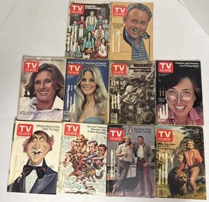 Vintage Lot of 10 Assorted TV Guides from The 1970's - West Virginia Editions - Picture 1 of 11