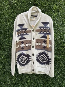 NWT Urban Pipeline Men Cardigan Sweater Size L Aztec Grandpa - Picture 1 of 4
