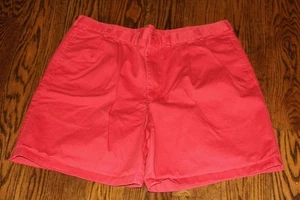 LANDS' END Herren Chino Shorts rot Plissee vorne Größe 44 - Bild 1 von 7