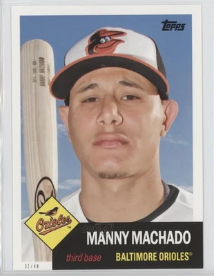 2016 Topps Archives 1953 Design Topps.com Online Exclusive 5x7 /49 Manny Machado - Image 1 of 2