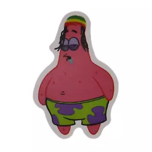Spongebob Squarepants Rasta Patrick Sticker - Picture 1 of 2