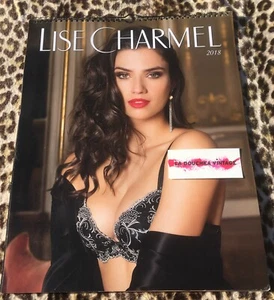 FRENCH 2018 LISE CHARMEL OVERSIZED CALENDAR ~ SEXY LINGERIE COLOUR PHOTOS ~ NEW - Picture 1 of 5