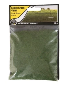Woodland Scenics 617 Static Grass 4mm Dark Green NEW - Picture 1 of 1