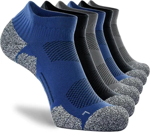 Unisex Cushioned Compression Athletic Ankle Socks Multipack - Picture 1 of 12