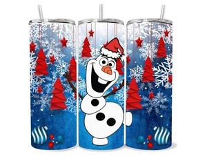 20oz Tumbler Olaf Frozen Winter Christmas Stainless Steel Cup - Picture 1 of 1