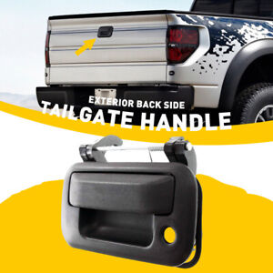 Black Exterior Tailgate Door Handle For 2004-2014 Ford F-150 Truck With Keyhole