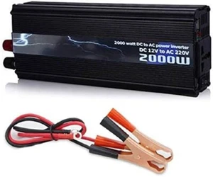 POWER INVERTER DA 2000 WATT - 12V 220V TRASFORMATORE AUTO BARCA CAMPER CON PRESA - Foto 1 di 3