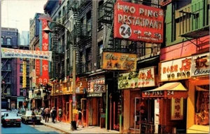 Postal de PELL STREET SCENE Chinatown NUEVA YORK CITY - Imagen 1 de 2