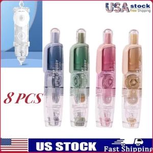 8PCS Refillable Retractable White Out Correction Tape,Quick Dry Easy to Use Cute - Picture 1 of 7