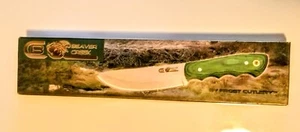 BEAVER CREEK CUTLERY Green Handle Pakkawood Skinner w/Sheath BRAND NEW KNIFE ๐โจ - Picture 1 of 7