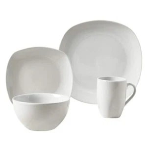 Logan 16pc Soft Square Porcelain Dinnerware Set - Picture 1 of 1