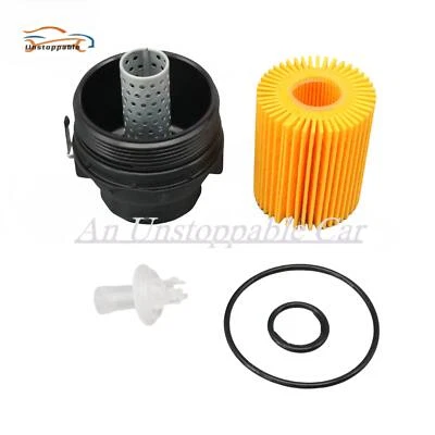1 Set Oil Filter Housing Cover＆Oil Filter For LEXUS GS350 GX460 IS250 RC300 - Image 1 of 4