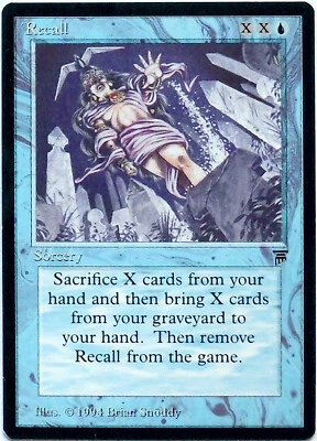 🃏 Magic the Gathering: Legends (1994): 1x Recall (R) • nm - Bild 1 von 2