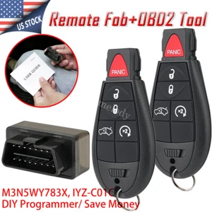 2 5B Remote Start Key Fob for Dodge Challenger Chrysler 300 Jeep Grand Cherokee - Bild 1 von 14