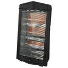 Midea MSH20Q3ABB 1500W Quartz Electric Space Heater, Black