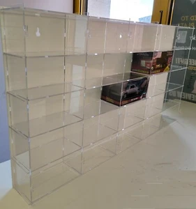 25 Compartment JADA Hollywood Rides 155 x 80 x 80 Model Car Display Cabinet CASE - Picture 1 of 11