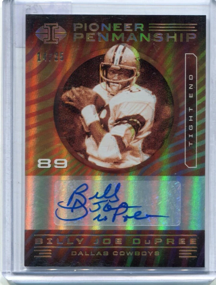 2020 Illusions - BILLY JOE DuPREE - Gold Autograph - DALLAS COWBOYS #d/25 - Image 1 of 1