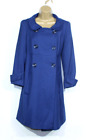 Unbranded Duffle Coat Size 12 Navy Blue Jacket Shoulder Pads Womens