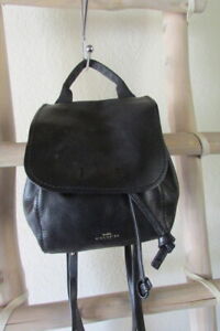 COACH F59819 DERBY SMALL BACKPACK IN BLACK PEBBLE LEATHER 