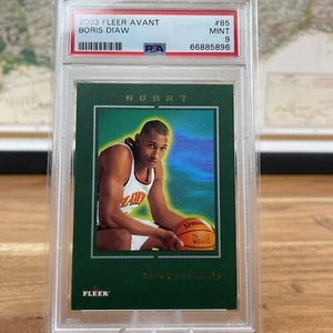 2003 Fleer Avant Boris Diaw Green Rookie Card 669/900 PSA 9 - Picture 1 of 3